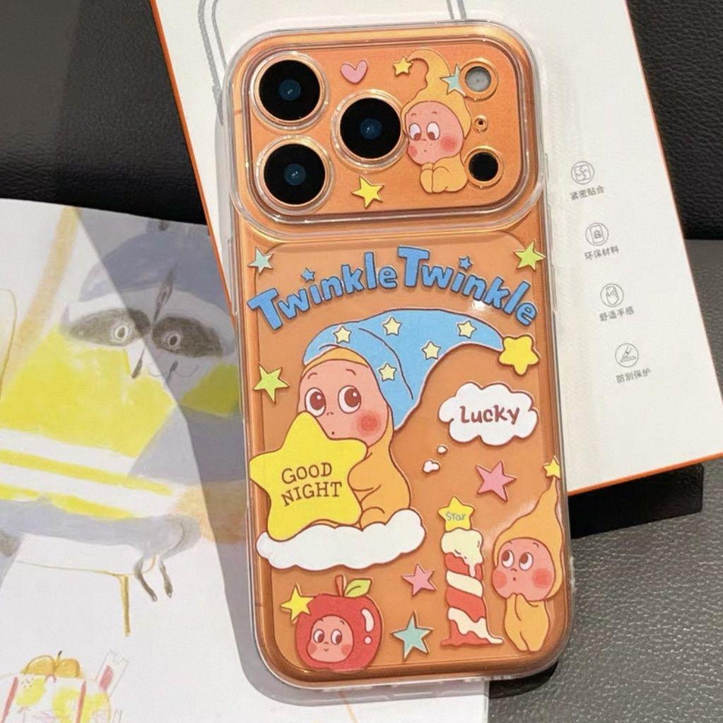 

Star Person Doll Soft Case for Apple iPhone 12, 14, 15, 16, 17 with Precise and Large Holes for Pro Max Models. Apple 7 Plus