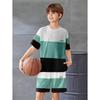 Summer New Children's Sports Set Casual Sports Men 3d Printed Children's Football Graphic T-shirt Short Sleeve Men's T-shir