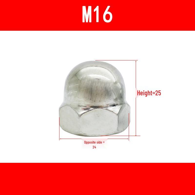 Cap-Shaped Decorative Nut & Screw Cap M5-M16