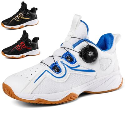 Chaussures de badminton pour filles et garçons, chaussures de tennis, maille respirante, résistante à l'usure, antidérapantes, chaussures d'entraînement de badminton pour garçons