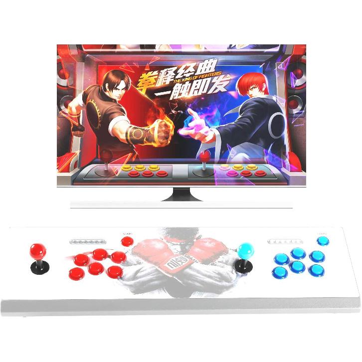 2 Player led arcade buttons and joysticks DIY kit 2x joysticks + 20x led arcade buttons game controller kit for MAME and Raspberry Pi - Red + Blue