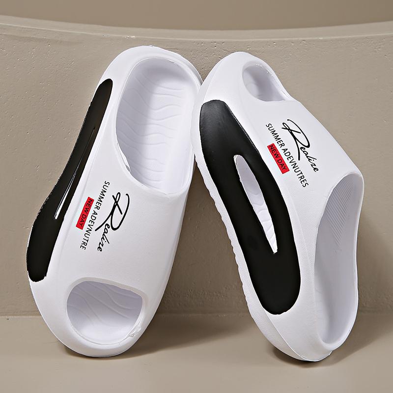 New Men Slide Shoes Women Shoes Summertime Beach Slide Shoes Luxury Outside Indoor Eva Soft Flip Flops Male Slip-Resistant Shoes