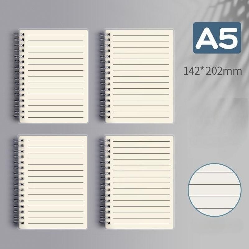 80 Sheets/ 160 Pages Square Line Notebook A4 A5 B5 Coil Paper Journal Diary Sketchbook For School Notebook Supplies Stationery