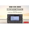 LHD MIB Radio Frame For VW Golf 7 MK7 Golf 7.5 MK7.5 Piano Black Radio Plates Decorative Frame 8/9.2 inch Screen Bezel
