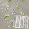 3D Silicone Mold For Nail Art Design Relief Lily Of The Valley Flower Nail Parts Manicure Templates Plates Tools Accessories