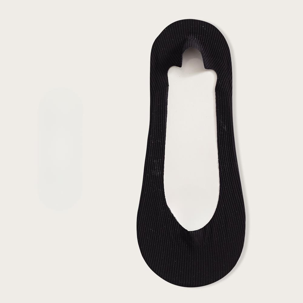 Women's Summer Thin Cotton Bottom Invisible Silicone Non Slip Heel Shallow Mouth Boat Socks