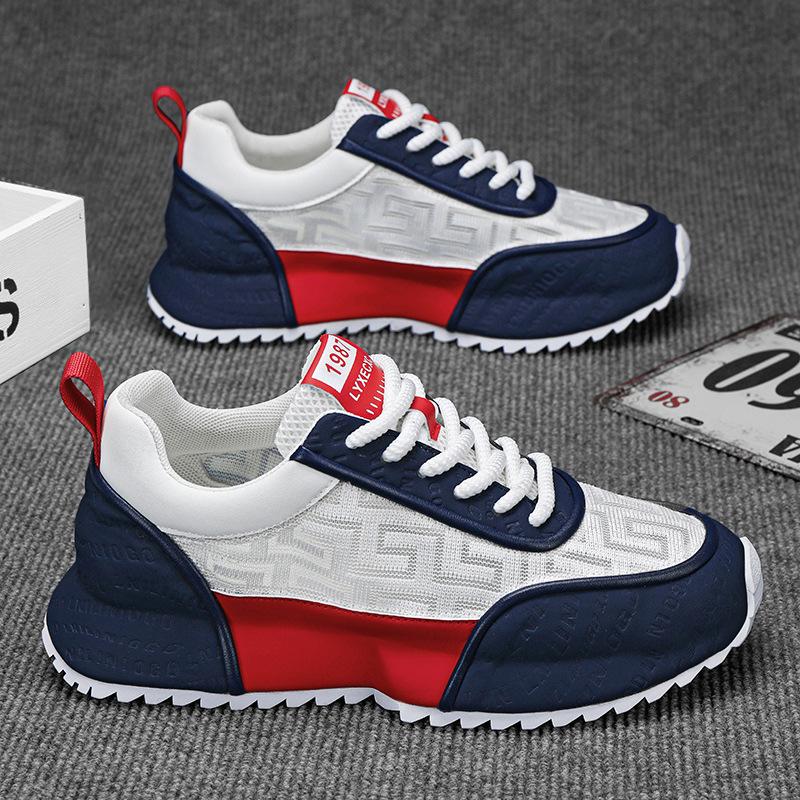 Men's Shoes 2025 Summer New Bag Bottom Breathable Mesh Shoes Non-slip Wear-resistant Fashion Casual Shoes Men's Sports Shoes