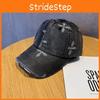 Washed Denim Retro Baseball Cap With Cross Print Design For Daily Casual Wear