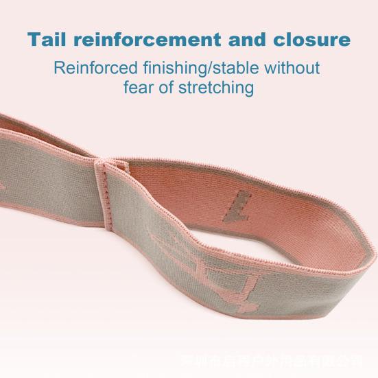 Yoga Stretching Strap with 11 Loop Physical Therapy Pilates Ballet Dance Body Leg Stretcher Elastic Band Home Gym Workout Resistance Band