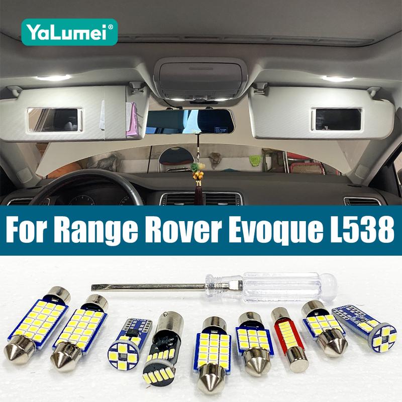 For Land Rover Range Rover Evoque L538 2011 2012 2013 2014 Car LED Reading Lamps Trunk Bulbs Vanity Mirror Lights Accessories