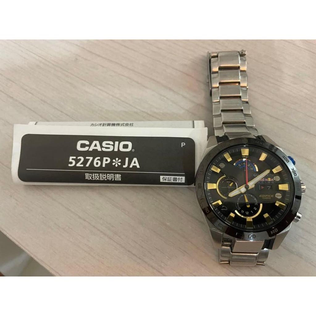 Used CASIO EDIFICE 5276P JA Watch Red Bull Working Product