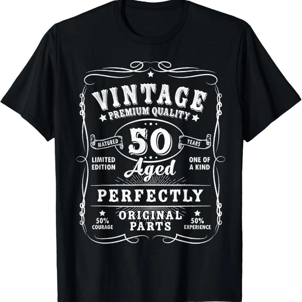 

Vintage 50th Birthday Decorations Men Funny 50 Birthday T-Shirt XXXXXL чёрный
