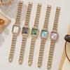 Elegant Ladies Quartz Watch With Diamond Accents For Casual Wear