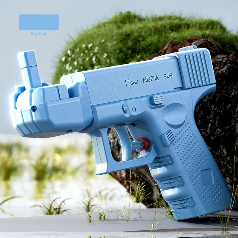 New Prank Water Gun Toy Handheld Manual Two-Way Water Gun Summer Water Toy Children Outdoor Swimming Pool Toy Beach Fun Gift