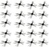 Silicone Dice Bait: 20 Pcs Soft Fishing Lure with Flowing Tentacles for Drop Shot Rig - Handmade Slow-Sink Bass Bait for Freshwater Angling