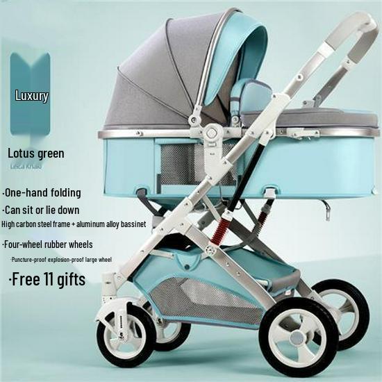 

Конвертируемая Легкая Детская Коляска: Наклонный, Складной, Высокая посадка, Амортизирующий, Двустороннее использование для новорожденных