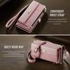 Crossbody Magnetic Card Zipper Solt Wallet Flip Leather Case For iPhone 17 Pro Max 16 Plus 15 14 13 12 11 Long Lanyard Bag Cover