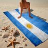 1 Stück Argentinien Flagge Design Strandtuch - Weiche, Saugfähige Mikrofaser, Leicht, Ideal für den Strand, Partys, Reisen, Camping Fan Geschenke