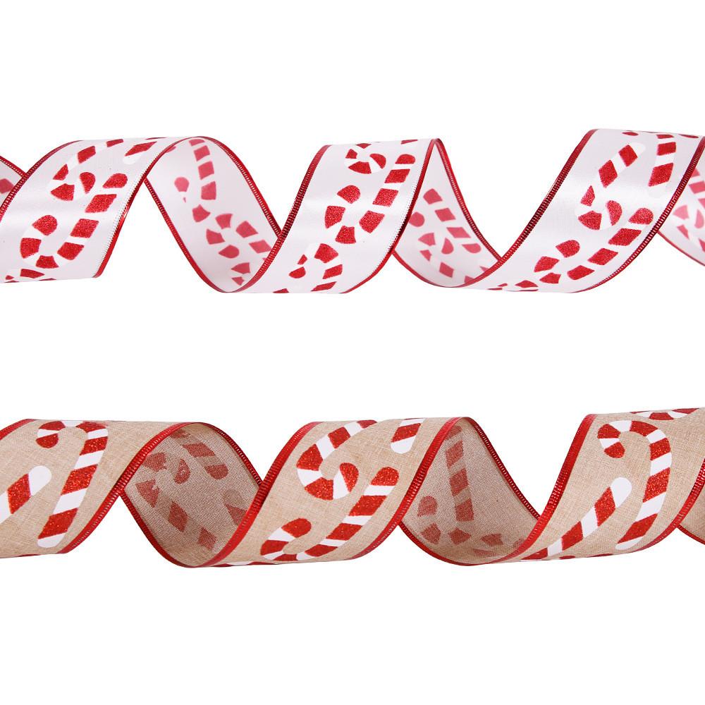 63cm Fabric Versatile Christmas Ribbon For Holiday Gift Packaging And Decorating