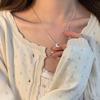 Collier Croissant Femmes Luxe Léger Design de Niche Haute Qualité Personnalité Polyvalent Mode Pendentif Chaîne de Clavicule Bijoux Qualité
