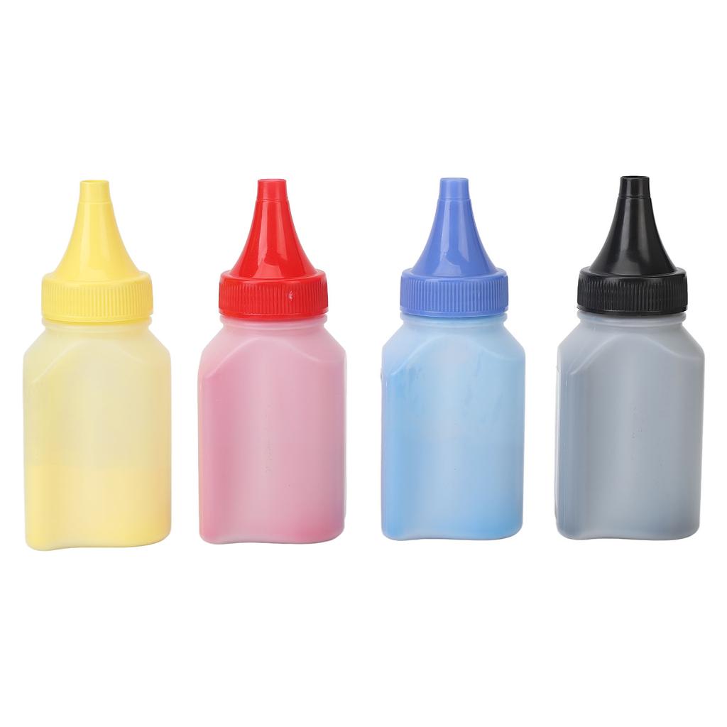 4 Stück Toner Nachfüllpulver Drucker Tonerkartusche Nachfülltoner Farbtonerpulver Ersatz für