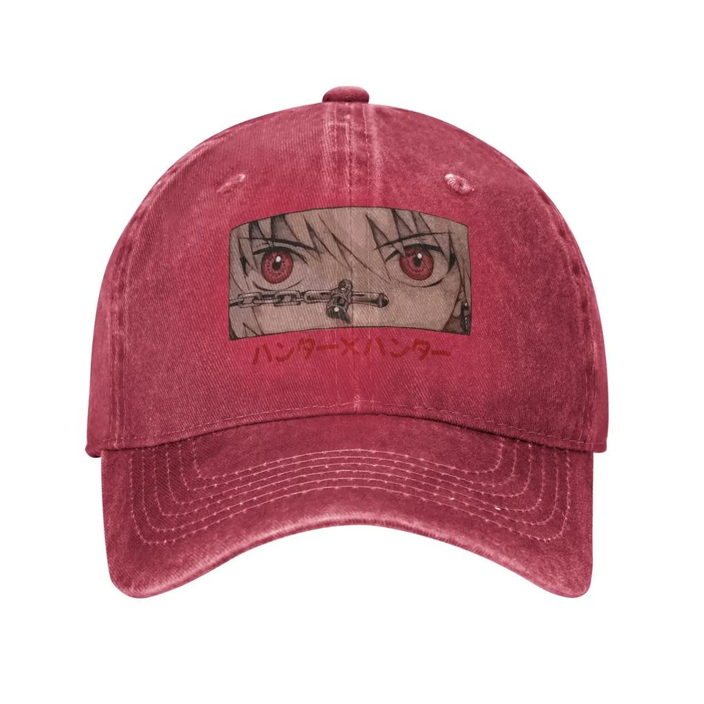 Hunters And Hunters Baseball Cap Sun Kurapika Eyes Outdoor Gym Breathable Washed Trucker Hat FeUnisex Unisex Design Baseball Caps
