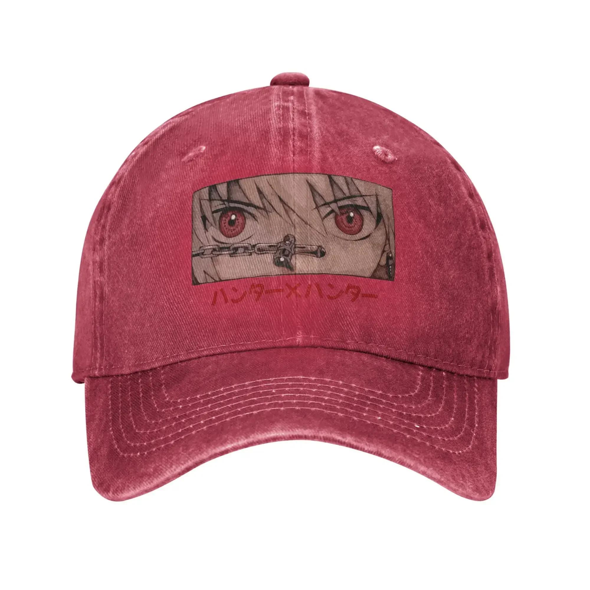 

Hunters And Hunters Baseball Cap Sun Kurapika Eyes Outdoor Gym Breathable Washed Trucker Hat FeUnisex Unisex Design Baseball Caps One Size
