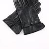 Hengyuanxiang Men's Winter Genuine Leather Gloves