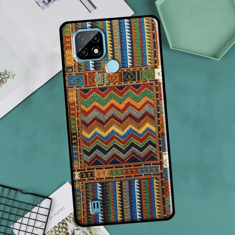 Persian Carpet Floral Pattern Case For Realme 9 Pro Plus 8 8i 9i C35 GT Neo 2 Cover For OnePlus 10 9 Pro Nord2 8T 9R 10R