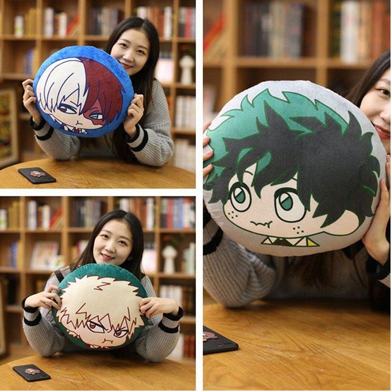Cozy My Hero Academia Pillow Cushion Featuring Midoriya Izuku And Bakugou Katsuki Designs