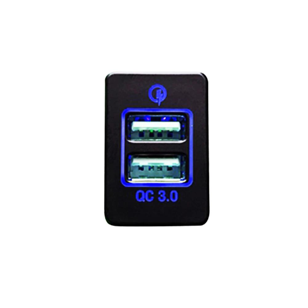 Double USB Socket Fast Car Charger Quick Charge Phone Charging Adapter For Mitsubishi Outlander 3 Xpander Eclipse Cross ASX