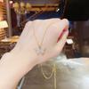 Niche design sense does not fade clavicle chain new fashion simple neck chain Japanese and Korean all-match light luxury titanium steel necklace women