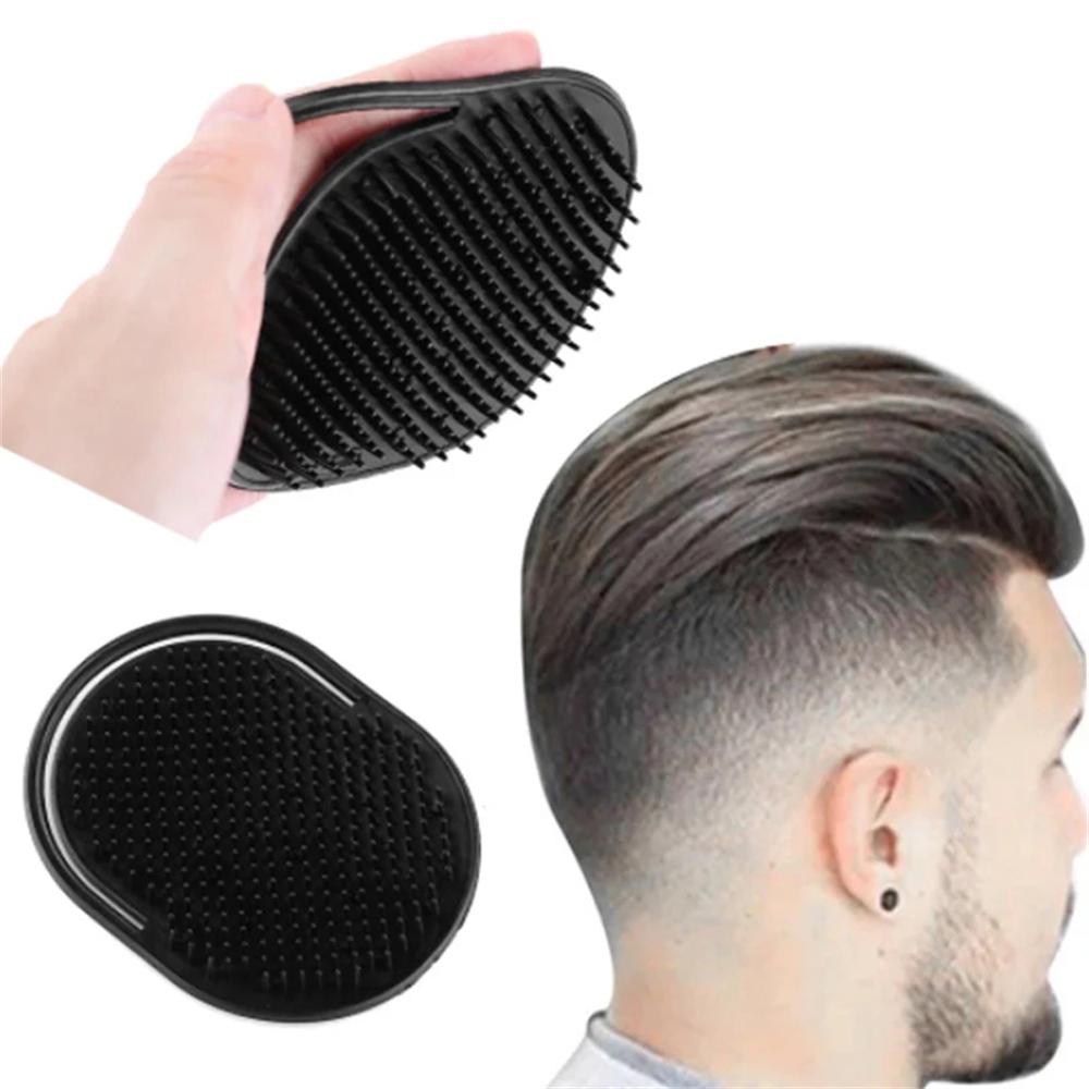 1PC Men Hair Comb Brush Scalp Massage Beard Brush Black Shampoo Brush Set Finger Hair Comb Travel Portable Pocket Hair Tools