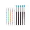 Dual-Ended Nail Art Dotting Pen & Wax Pencil Set - 5 Pieces