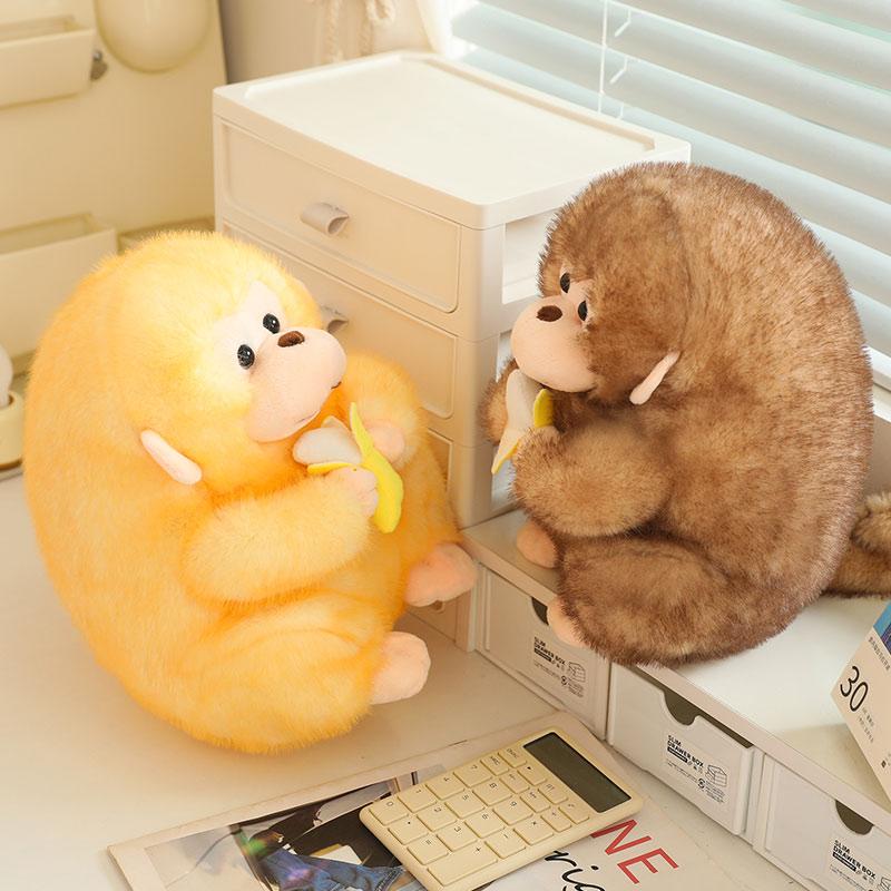 High-Standard 23/30Cm Lovely High-Standard Gold Monkey Superior-Grade Plush Premium-Quality Toy Superior-Grade Stuffed Superior-Grade