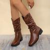 Winter Suede Comfortable/elegant Riding Boots Fashionable New Round Toe Sexy Thick Sole Non Slip Casual Work Boots for Women