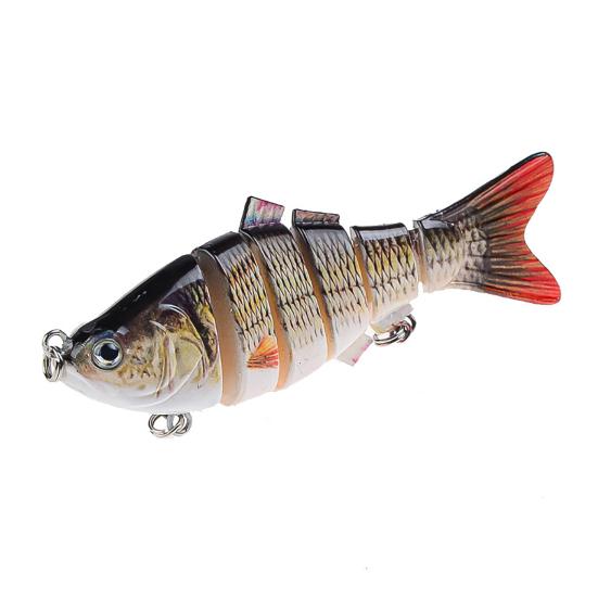 10cm 17g Fishing Lure 6 Segment Attractive Plastic Simulation Multi Jointed Hard Bait for Fishing Lover