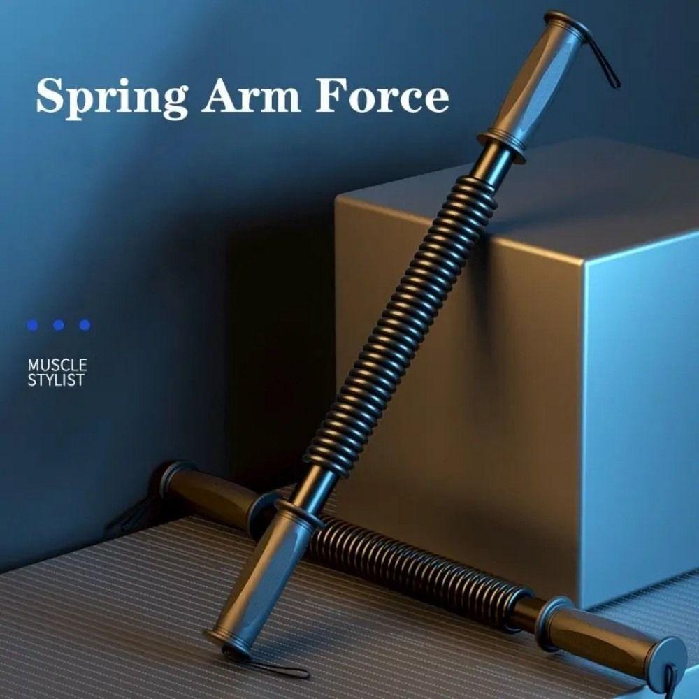 Foldable Spring Bar Resistance Bend Bar 20-60kg Arm Trainer Man Arm Exerciser Gym Equipment
