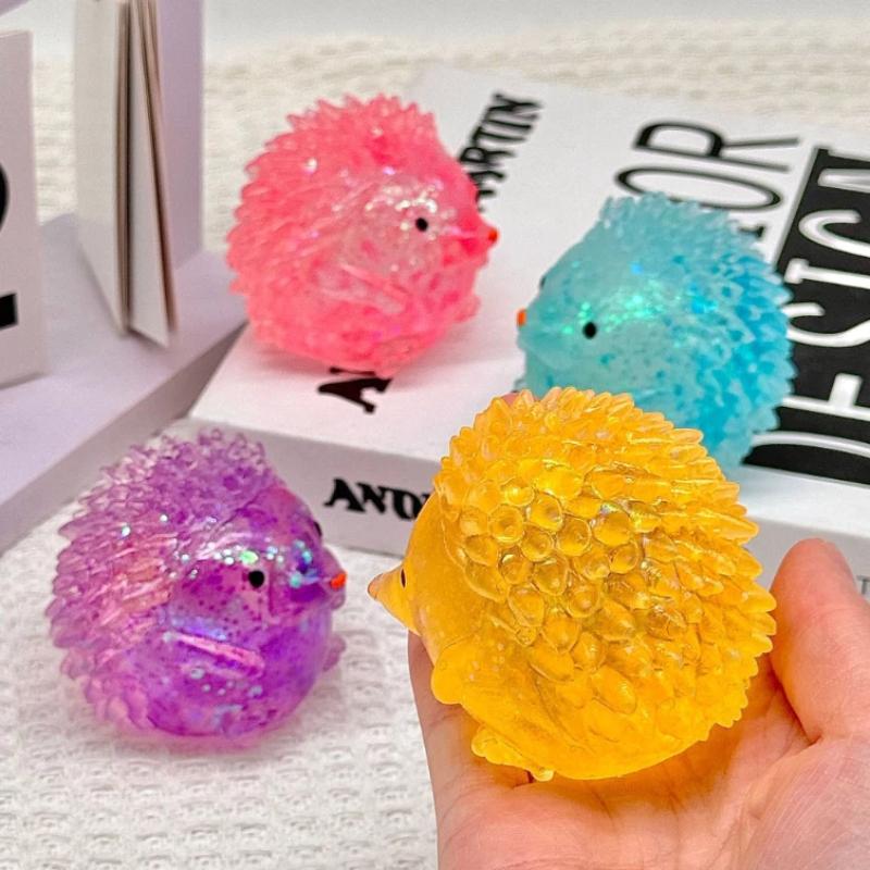 Festive Colorful Maltose Hedgehog Ball, Cute Animal Slow Rebound Squeeze Toy, Soft Stress Relief for Holiday Gifting