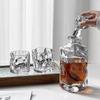 irregular Crystal Glass Bottle, Wine Decanter, Whiskey, Liqour Pourer, Home Bar Vodka Beer Bottle Jar, JR