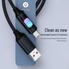 120W Colorful Luminous Charging Cable for Type-C Devices (Compatible with Huawei, Xiaomi, and Apple)