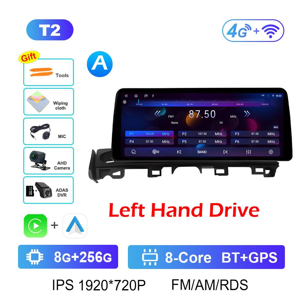 For Mazda ATENZA 2017 2018 - 2019 Wireless Carplay Android Intelligent System Bluetooth 12.3 Inch Touch Screen Accessories WIFI