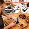 Stainless Steel Chestnut Cutter Nut Sheller Kitchen Tool Non-Slip Handle Chestnut Clip for Nut Peeling Shelling Opening Cooking