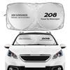 For Peugeot 307 308 206 208 rcz Rifter 207 107 108 Anti-UV Accessories Car Sun Visor Front Windshield Car AQ Windshield Sunshade