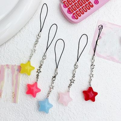 Star Phone Hanging Rope Pendant Mobile Phone Chain Trendy Pendant Star Phone Strap Girl Jewelry