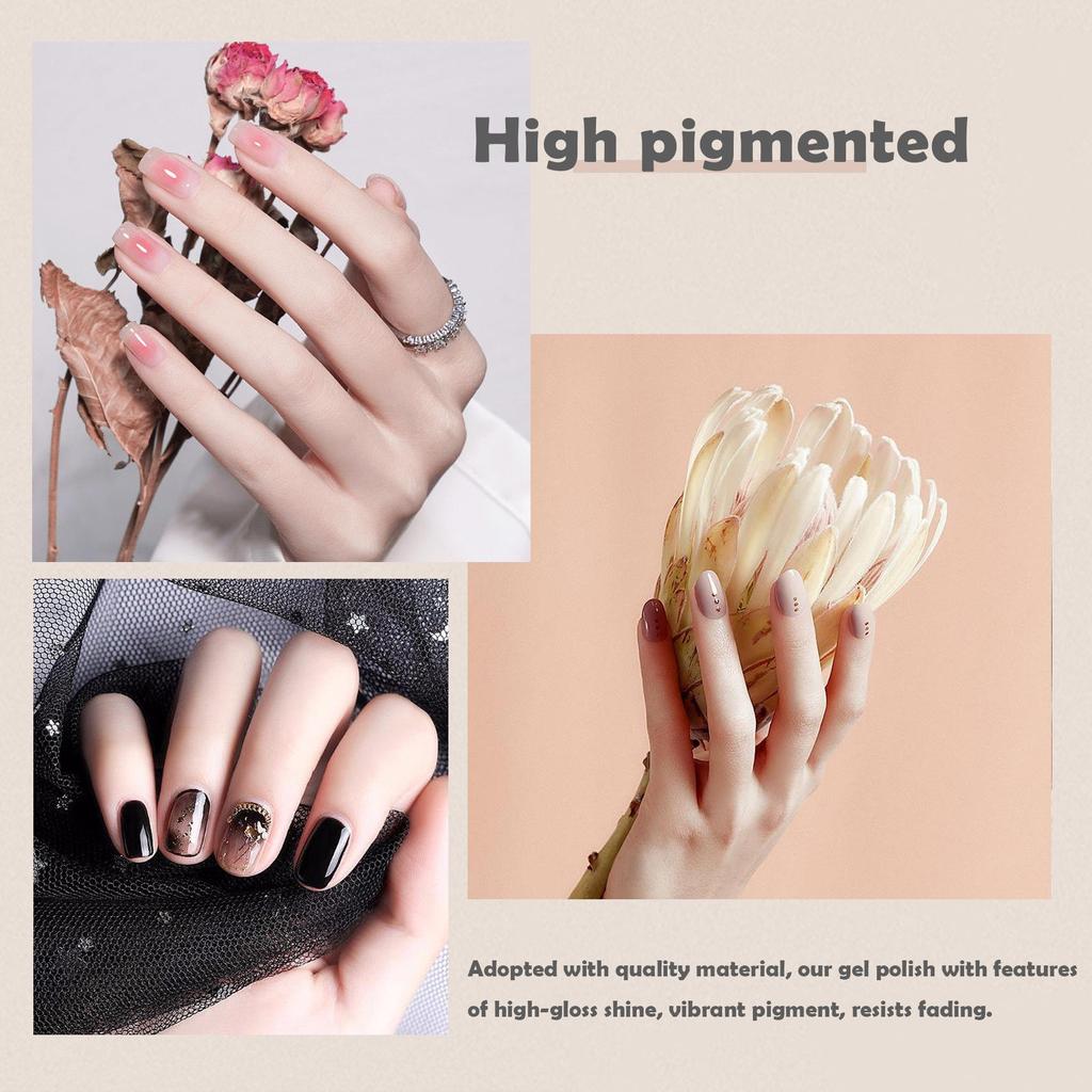 Nail Art Gel Set: 12 UV Colors for Painting, Drawing, and Solid Color Designs