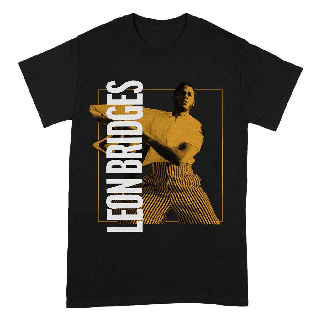 Leon Bridges US Spring Tour Heavy Cotton Black All Size T Shirt CM349 L