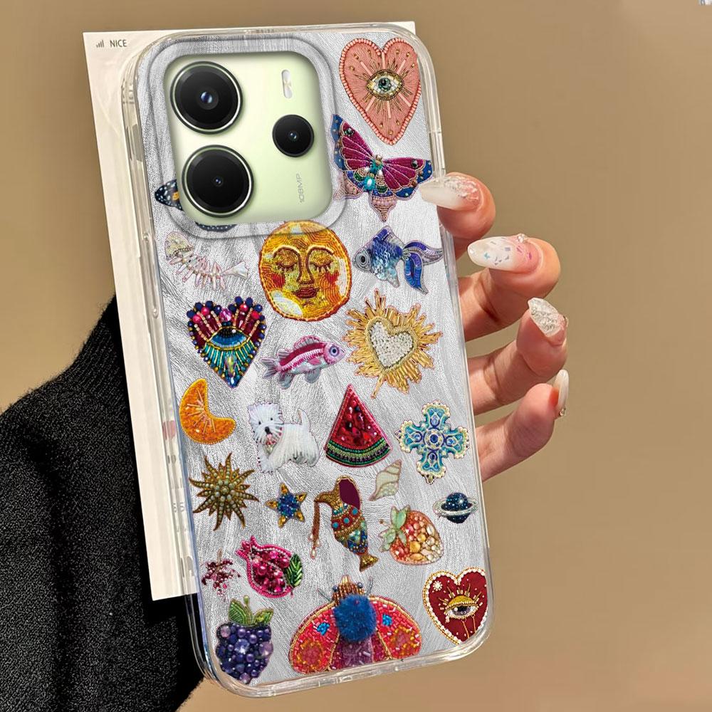 Heart Sun Eyes Bowknow Women Phone Case for Xiaomi Redmi Note 14 13 12 11 11S 10 9 8 Pro 9C 13C 14C A5 A3 A4 A3X A1 A2 9A Cover