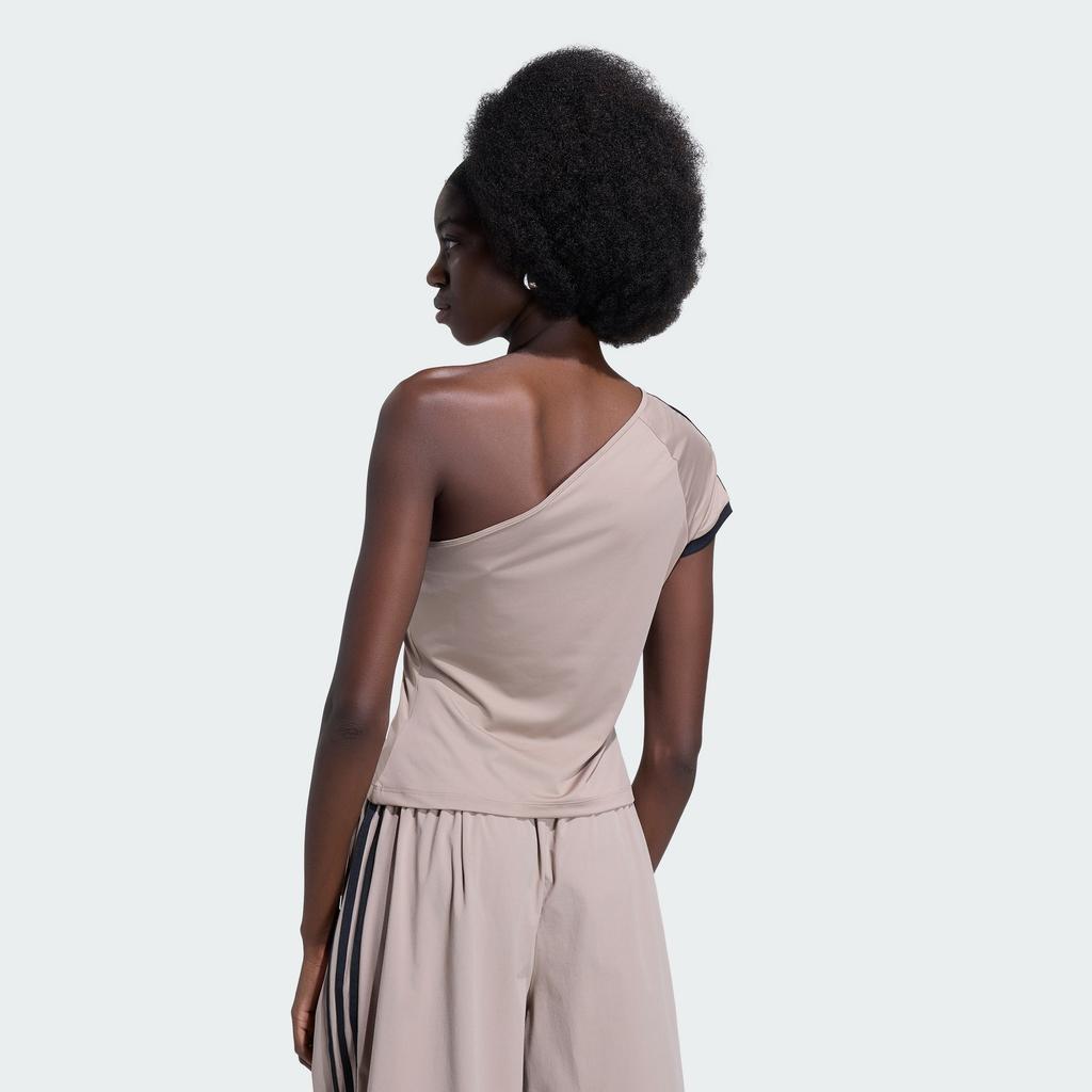 adidas Adilenium Season 5 Off-Shoulder T-Shirt - Chunky Brown / Ky5181