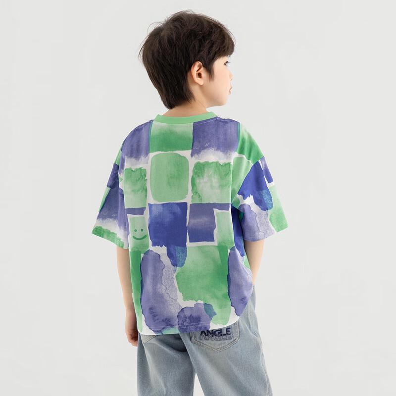 Boys' Ink Dye Print Cooling Breathable Short Sleeve T-Shirt
